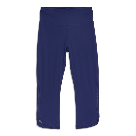 Lululemon Revitalize Crop Leggings, Blue, Cropped Leggings, Size 4 - Picture 1 of 16